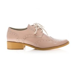 Pantofi piele naturala Beatrice Nude Lacuit - sau Orice Culoare